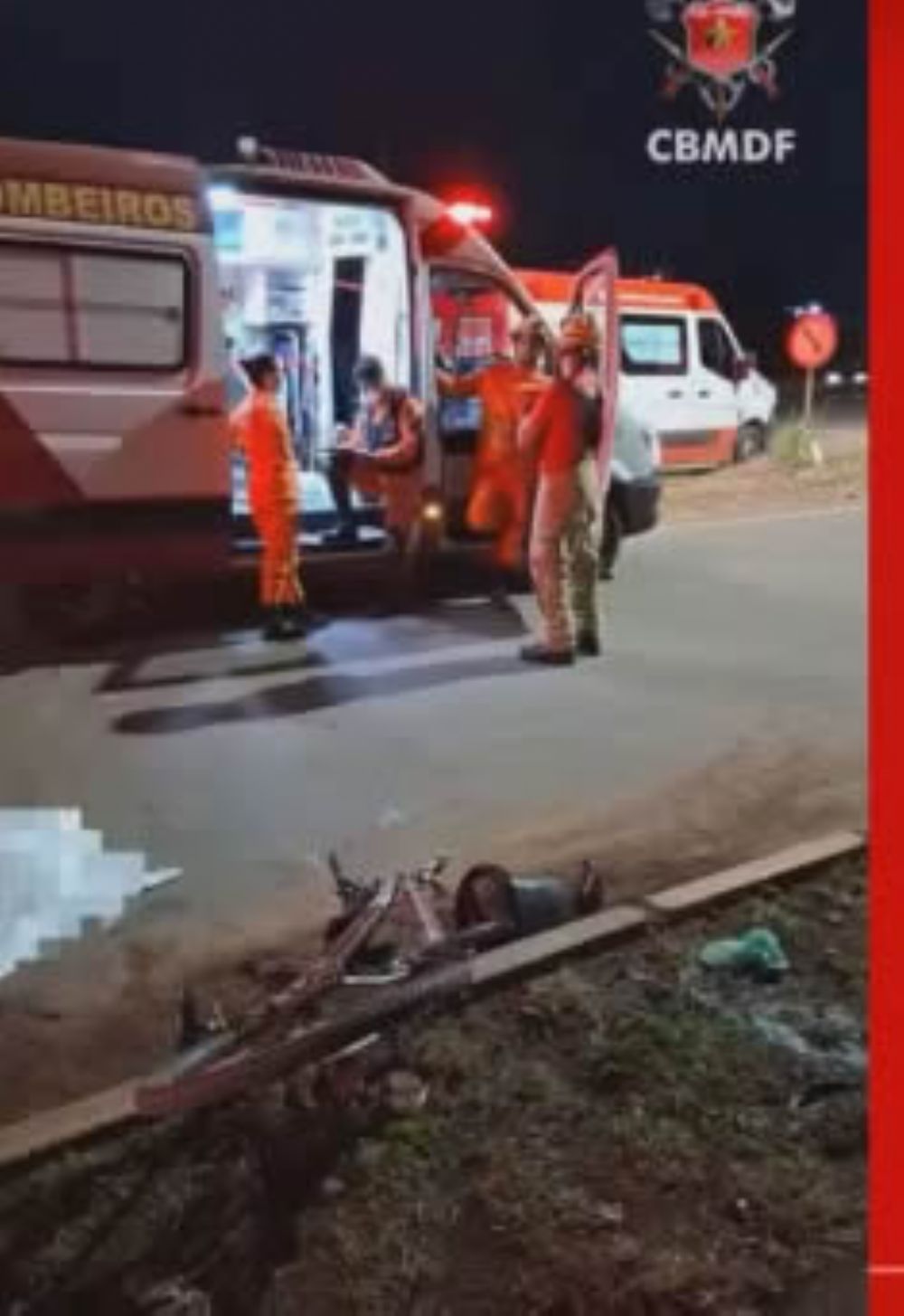 Ciclista morre após colisão com motocicleta na Ponte Alta do Gama