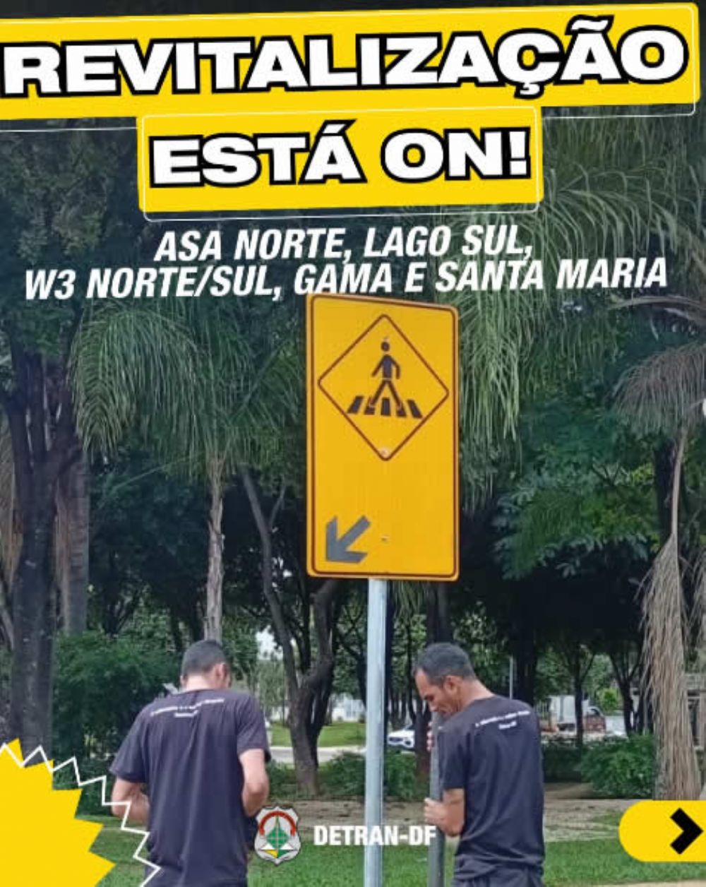 Nova sinalização viária amplia segurança e orientação em cinco regiões do DF